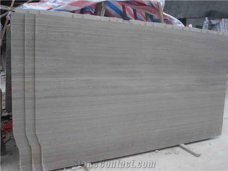 Chinese Timber Grey Marble Slabs