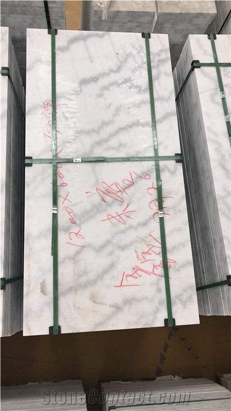 Guangxi White Marble Slabs with Less Veins