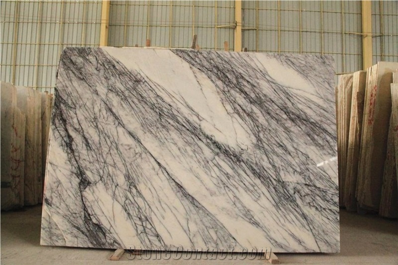 Milas Lilac White Marble Wall Floor Tiles Slabs