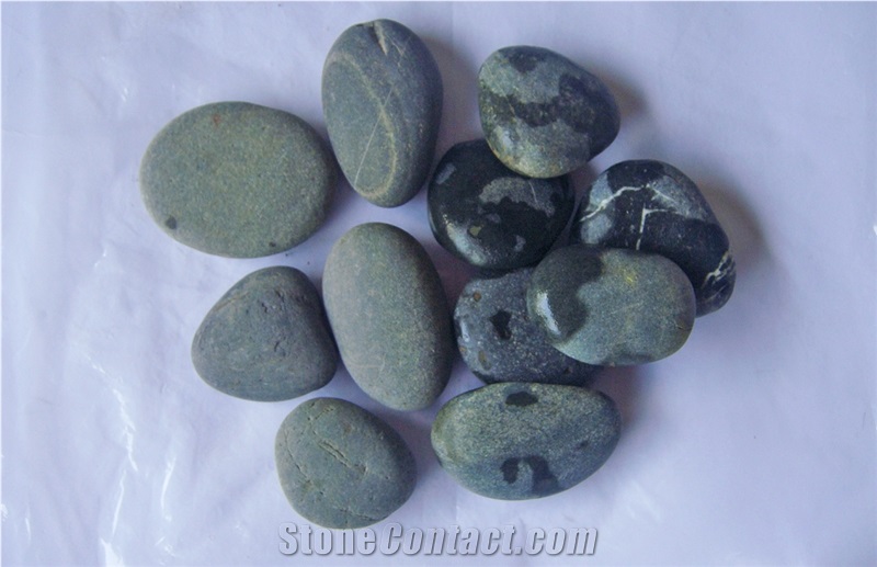 Swarthy Black - Black Pebble Beach Stone