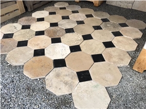Antique French Stone Floors, Kitchen Cabochons Floors Tile 30x30cm