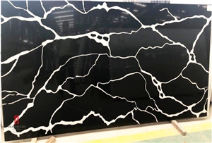 Bench Tops Black Calacatta Quartz Stone Island Top