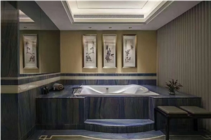 Blue Stone Azul Macauba Wall Floor Bathtub