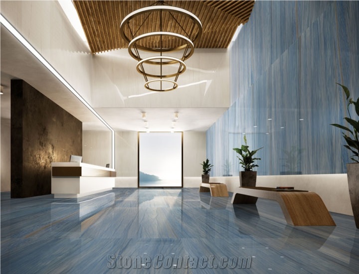 Blue Stone Azul Macauba Wall Floor Bathtub
