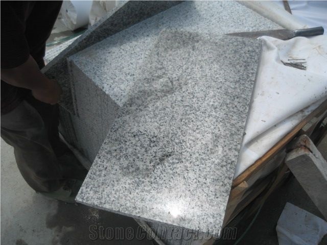 Polished Grey G640 Granite Stair Step Tread Riser
