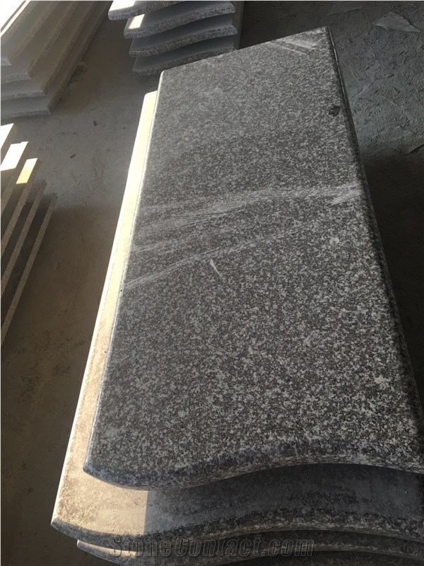 Polished Natural Stoneg603 Grey Granite Tombstone