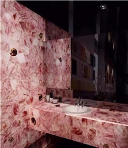 Onix Multicolor Din Pietre Semiprecious Stone Bath Design