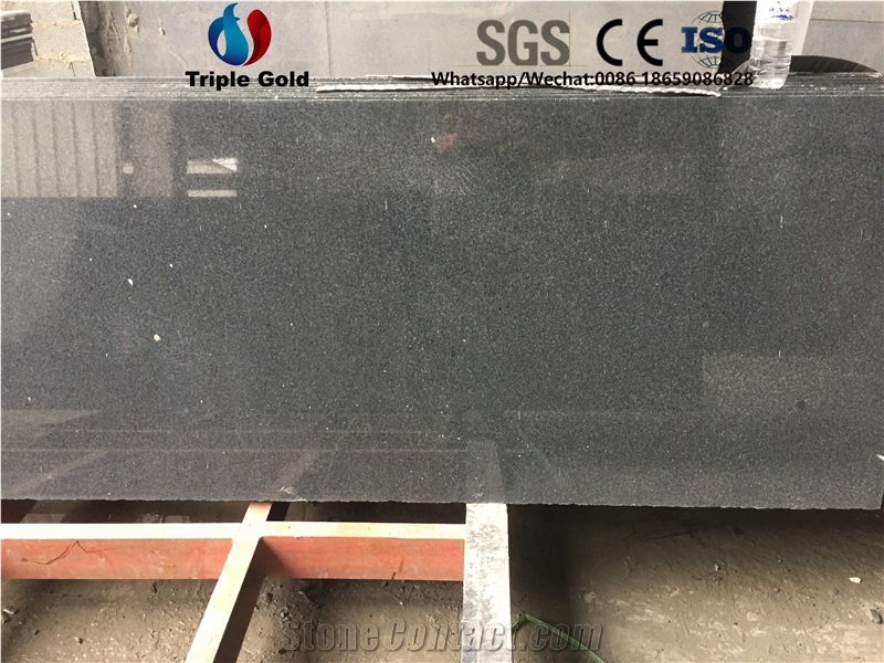 Black Grey G654 Sesame Granite Slabs