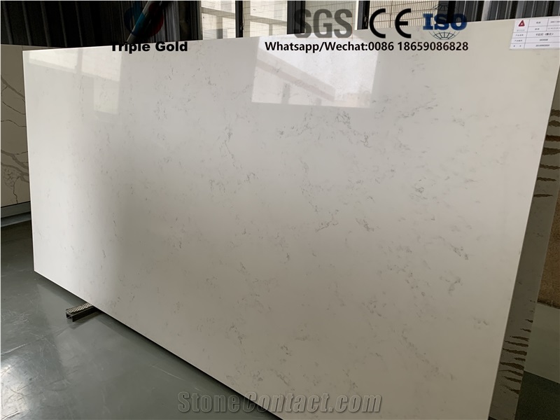 Carrara White Quartz Bath Wall Floor Tiles Slabs