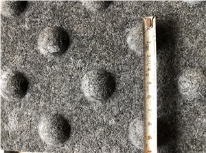 Black Angola Granite Pave Stone Tactile Paver