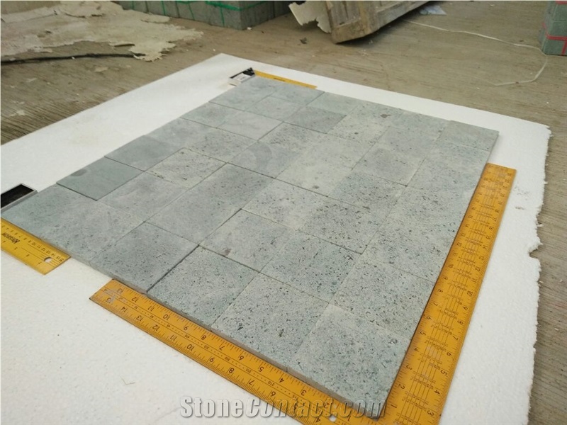 Green Sukabumi Stone Pool Coping Quartzite Tiles