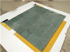 Green Sukabumi Stone Pool Coping Quartzite Tiles