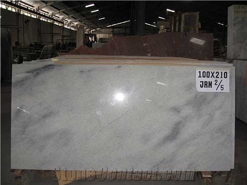 Indonesia White Crystaline Marble Slabs