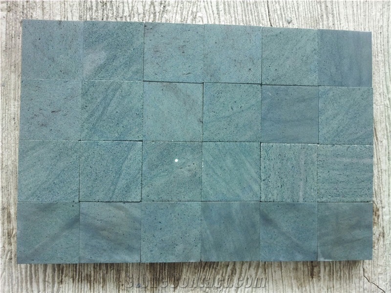 Sukabumi Green Stone Tiles Pool Coping