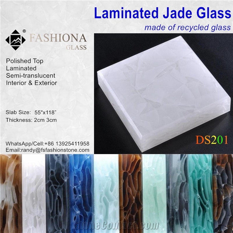 Jade Glass Made Of Recycled Glass,Slab & Tile.