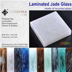 Jade Glass Made Of Recycled Glass,Slab & Tile.
