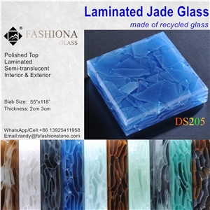 Laminated Jade Glass,Backlit, Interior & Exterior