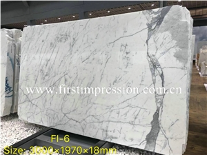 Classic Statuario White Marble Slabs&Cut to Size
