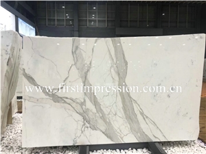 Italy Calacatta White Marble Slabs&Tiles