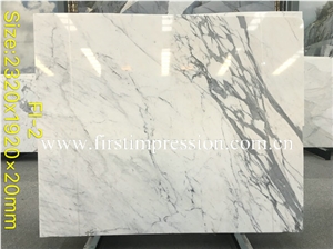 Luxury Statuario White Marble Slabs&Cut to Size