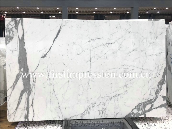 New Polished Calacata Marble Slabs for Decoration