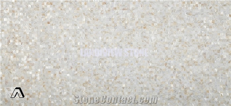 White Mother Of Pearl Semiprecious Tiles Slabs