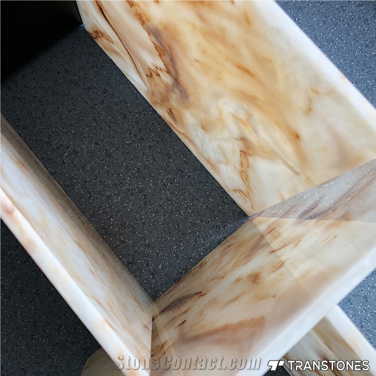 6-20mmthickness Decorative Ceiling Faux Alabaster Sheet
