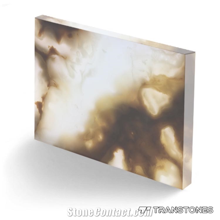 Crystallized Onyx Stone Faux Alabaster Sheet