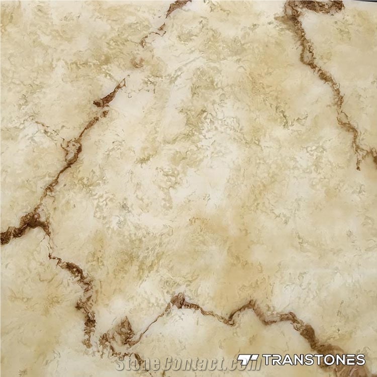 Faux Alabaster Manufacture Stone Slab for Home