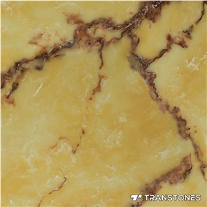 Polished Surface Artificial Honey Alabaster