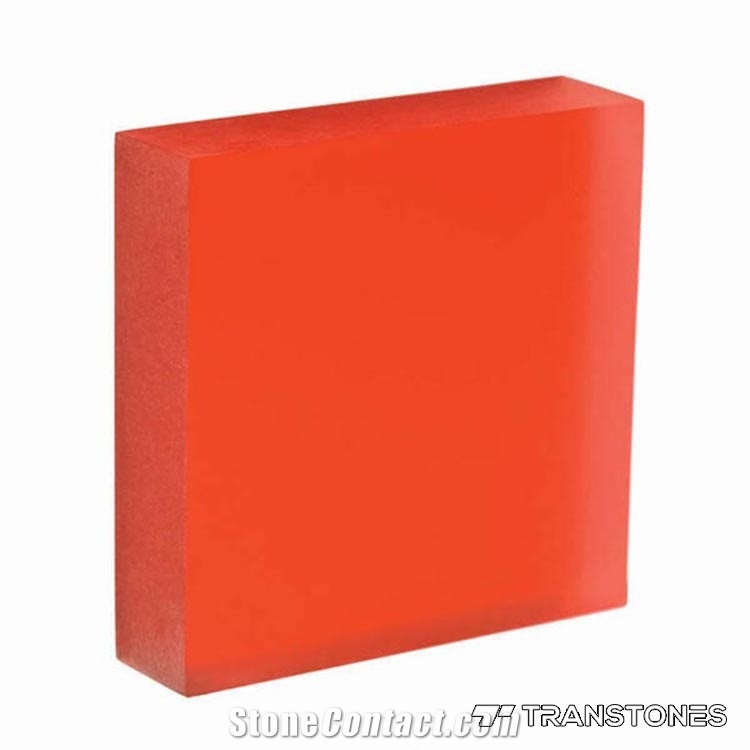 Red Anti-Scratch Iridescent Mica Acrylic Table Top