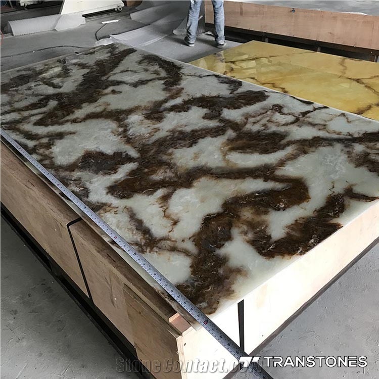 Translucent Resin Panel Alabaster Wall Covering