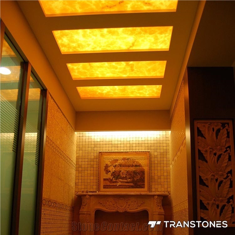 Translucent Stone Bathroom Decor Walling &Cladding