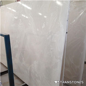 Transtones White Alabaster Onyx Stone Big Slab