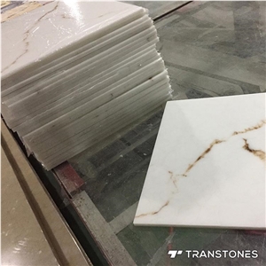 White Onyx Stone Artificial Alabaster Slab & Tile
