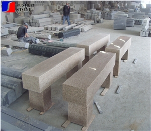 Flamed Granite Use for Outdoor Bench Sets