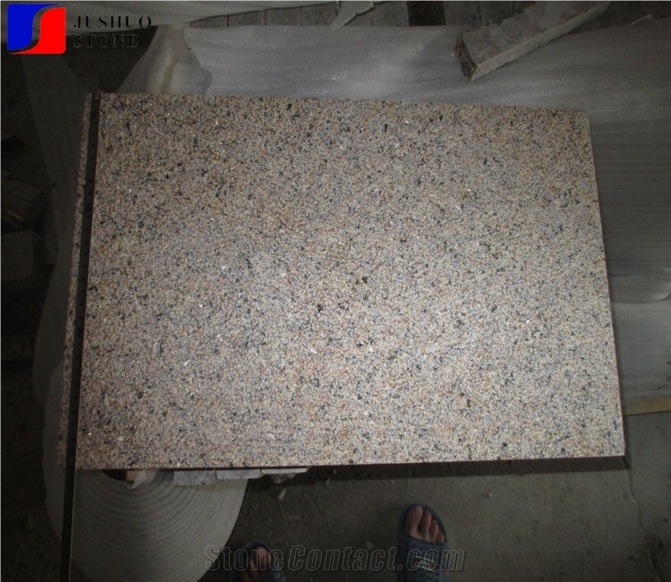 Tianshan Red Granite Tiles,China Red Bush Hammered Stone Tiles