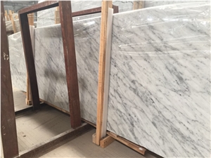 Bianco Carrara Marble Slab Top Quality Machine Cut