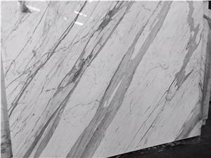 Calacatta Oro Marble Slabs Machine Cut Tiles Panel