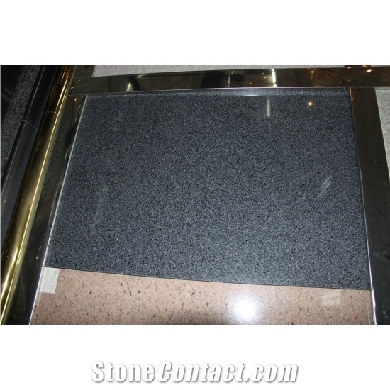 New G654 Black Granite Tiles Exterior Stone Wall