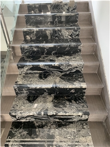 Black Granite Threshold Tiles for Stairs Steps