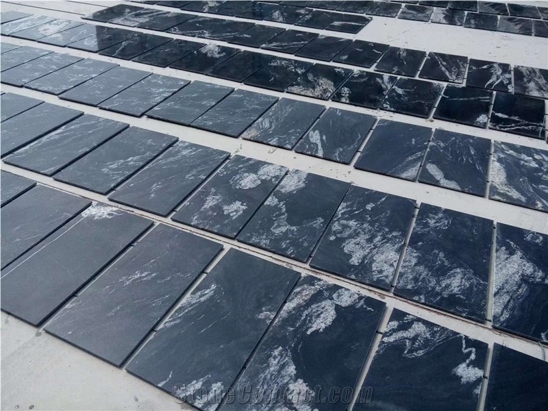 Cosmic Black Granite Tiles for Flooring Covering