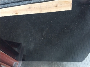 China Black Galaxy Granite Slabs/Tile