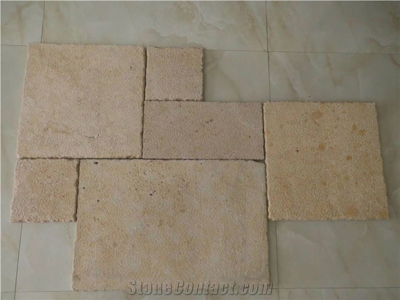 Classic Beige Limestone Tiles and Pattern