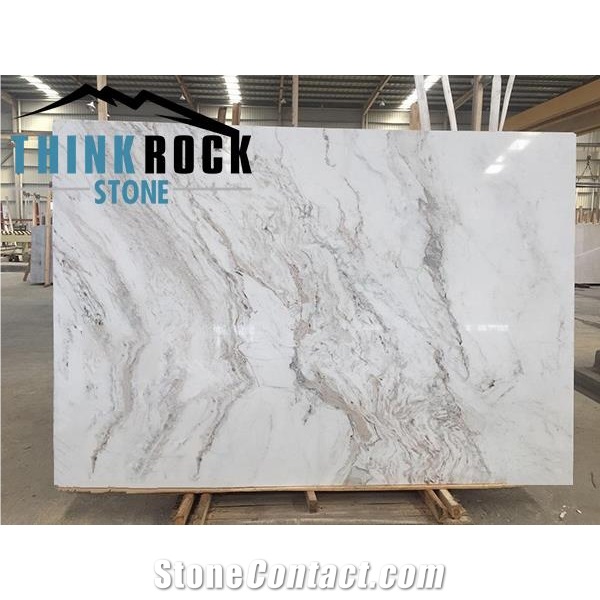 Castro White Marble Polished Slabs Wall Tiles