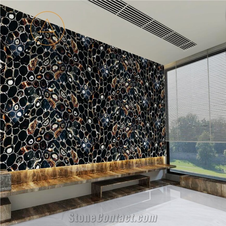China Black Agate for Countertops