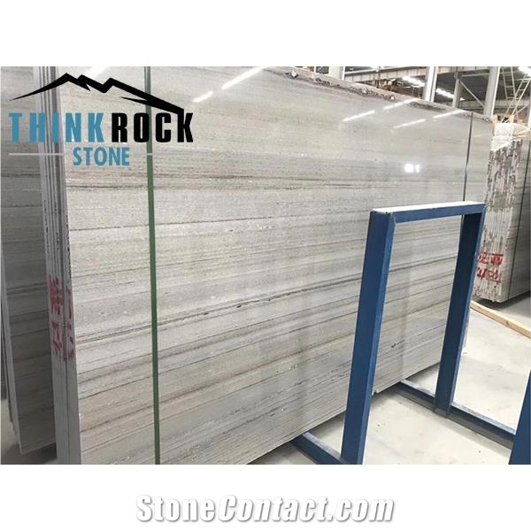 Crystal Wooden Marble Slabs Hebei White Tiles