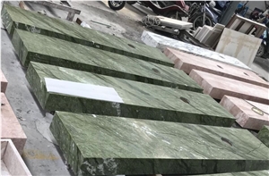 Dandong Green Marble Vanity Tops Prefab
