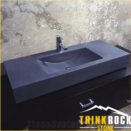 Honed Vanity Sink G684 Black Basalt Basin Bathroom