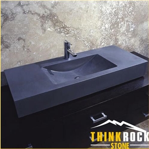 Honed Vanity Sink G684 Black Basalt Basin Bathroom